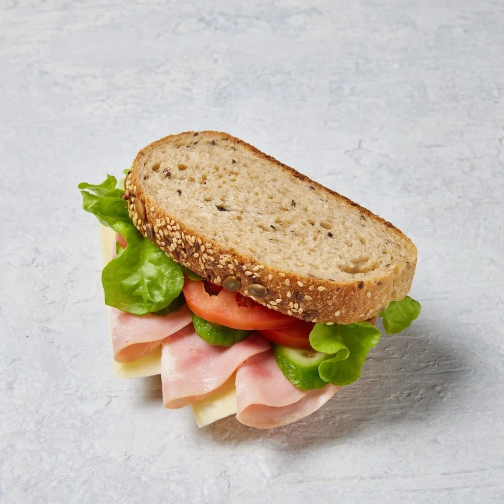Ham, Cheese & Salad Roll