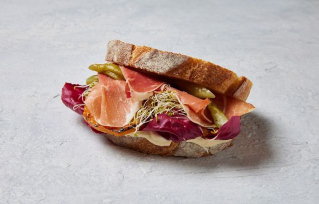 Prosciutto and Camembert Sandwich