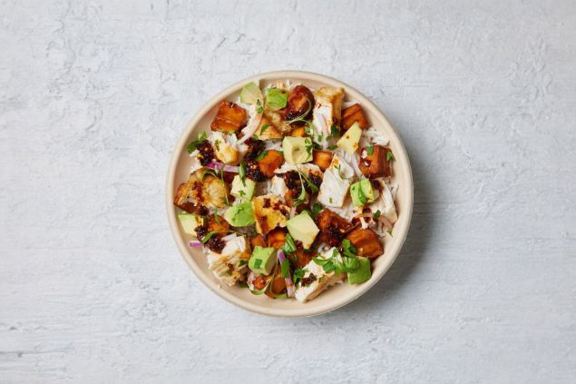 Spicy Baramundi Individual Salad Bowl