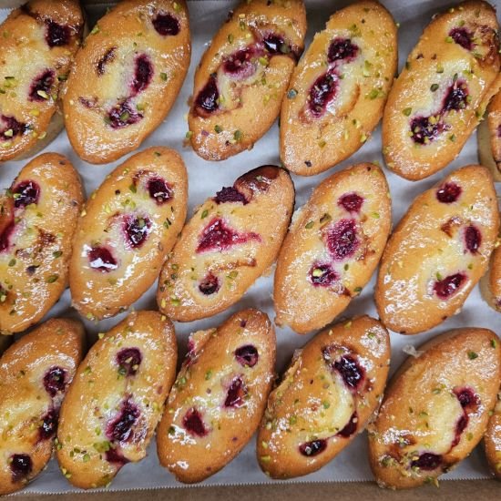 Raspberry Friands( GLUTEN FREE) 6 piece platter