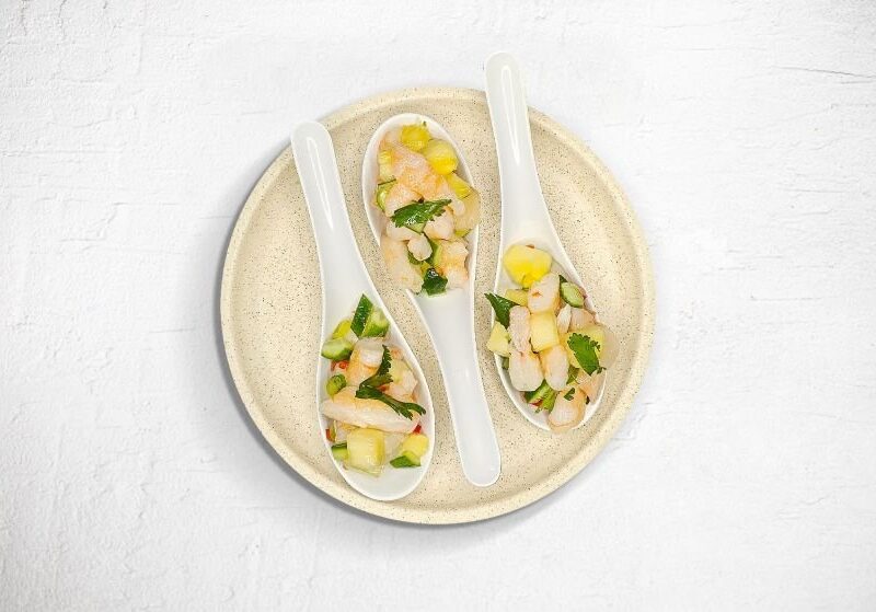 prawn and  pineapple salsa