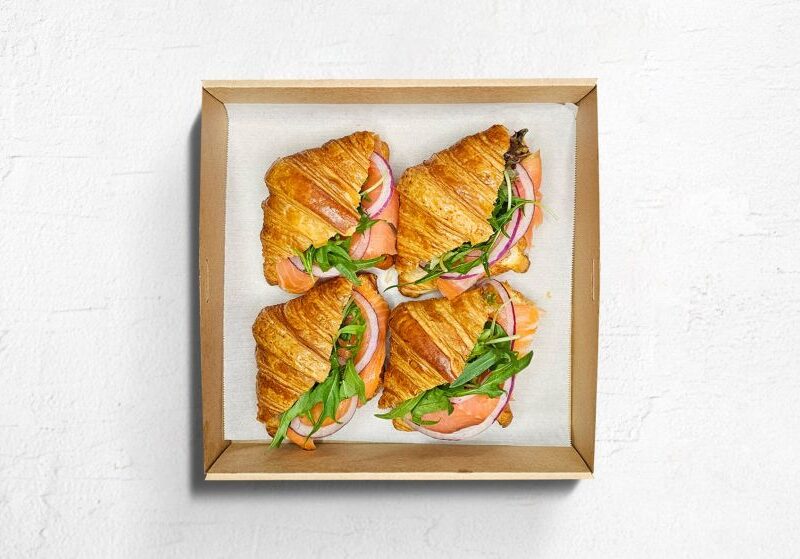 mini Smoked Salmon Croissant 6 piece