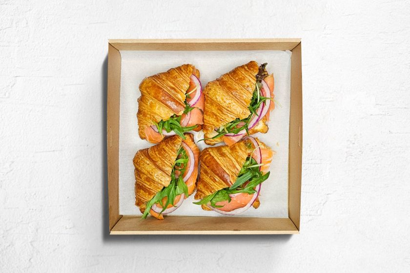 mini Smoked Salmon Croissant 6 piece